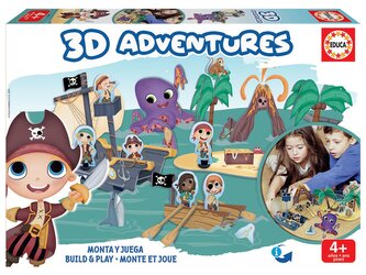 EDUCA 3D puzzle Pirátský ostrov 68 dílků EDUCA 3D puzzle Pirátský ostrov 68 dílků