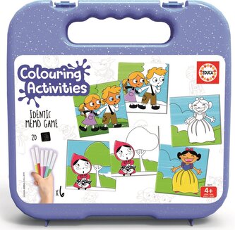 EDUCA Vybarvovací pexeso Pohádky s fixy