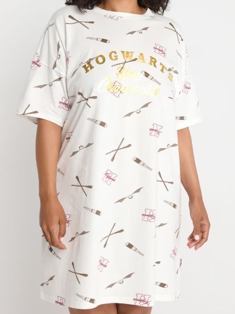 Noční košile dámská, bílá, Harry Potter Velikost: S