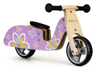 ECOTOYS Odrážedlo dřevěné MOTÝL