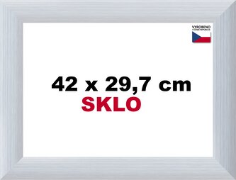 BFHM Alaska hliníkový rám na puzzle 42x29,7cm A3 - stříbrný