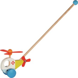 GOKI Dřevěný vrtulník na tyči