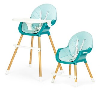 ECOTOYS Jídelní židlička 2v1 Modrá