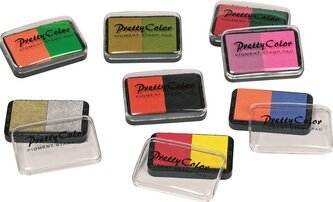 GOKI Dvoubarevné podušky pro razítka 1 ks (mix) GOKI Dvoubarevné podušky pro razítka 1 ks (mix)