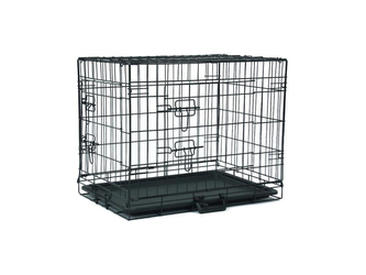 A.K. skládací klec černá 2x dveře 136 x 85 x 107 cm