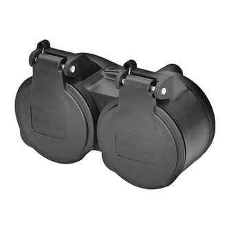 Dvojzásuvka SOLIGHT P69 do vlhka