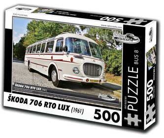 RETRO-AUTA Puzzle BUS č.8 Škoda 706 RTO LUX (1961) 500 dílků
