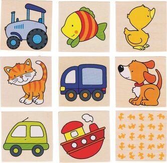 GOKI Dřevěné pexeso Moje první pexeso