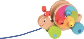 GOKI Dřevěný tahací šnek