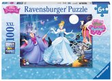 RAVENSBURGER Třpytivé puzzle Popelka XXL 100 dílků