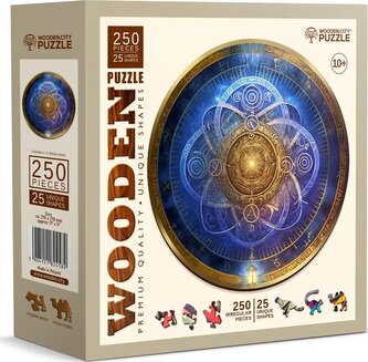 WOODEN CITY Dřevěné puzzle Modrý zvěrokruh 250 dílků