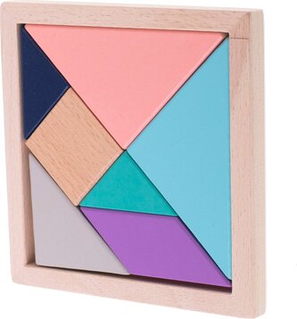KIK Dřevěný Tangram