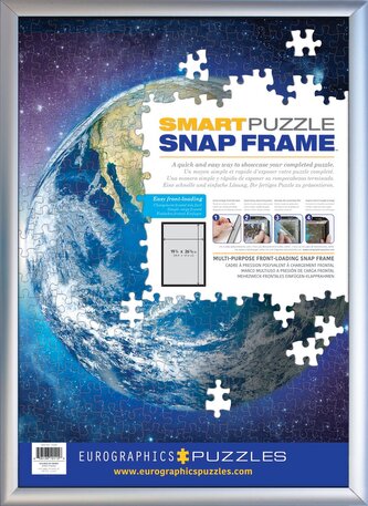 EUROGRAPHICS Smart puzzle Stříbrný hliníkový klaprám na puzzle 48,89x67,63cm