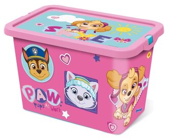 BOX ÚLOŽNÝ S VÍKEM PAW PATROL 7L, PLAST