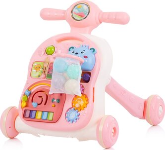 CHIPOLINO Chodítko interaktivní 3v1 Bear Pink