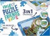 RAVENSBURGER Sada pro skládání puzzle My Puzzle Friends Kids 3v1 modrá