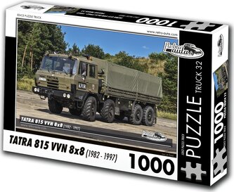 RETRO-AUTA Puzzle TRUCK č.32 Tatra 815 VVN 8x8 (1982 - 1997) 1000 dílků