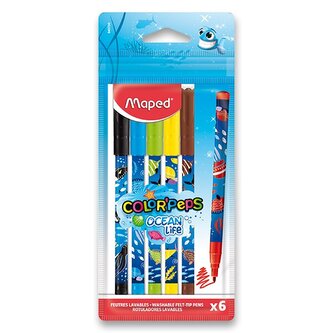 MAPED Fixy Color'Peps Ocean Life Decorated 6ks MAPED Fixy Color'Peps Ocean Life Decorated 6ks
