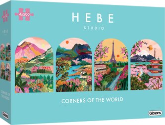 GIBSONS Puzzle Zákoutí světa 4x500 dílků