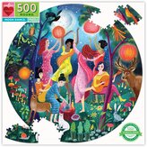EEBOO Kulaté puzzle Tanec při svitu měsíce 500 dílků