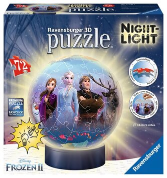 RAVENSBURGER 3D Svítící puzzleball Ledové království 2, 72 dílků