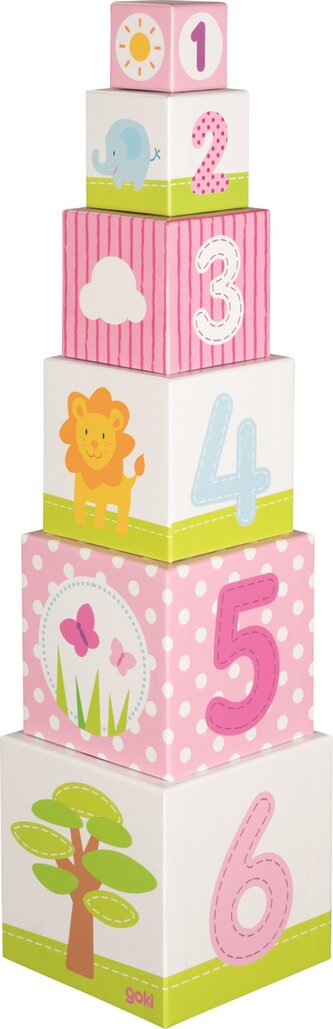 GOKI Skládací věž z kostek Afrika
