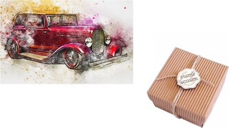 FA LIXEN Dřevěné puzzle Veterán 3999, 200 dílků v dárkové krabičce