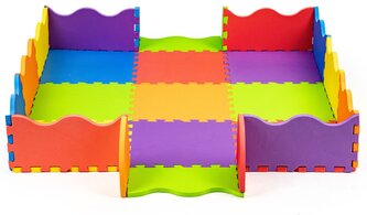 ECOTOYS Pěnové puzzle barevné SX s okraji