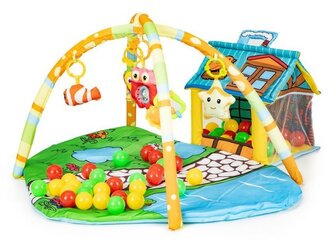 ECOTOYS Interaktivní vzdělávací podložka s domečkem