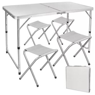 TRIZAND Skládací kempingový set pro 4 osoby