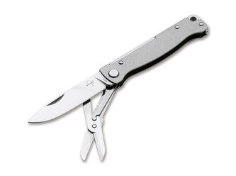 Böker Plus 01BO857 Atlas Multi SW vreckový zatvárací nôž 6,7 cm, nerezová oceľ, nožnice