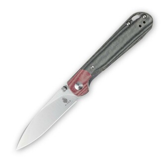 Kizer V3587C1 PPY vreckový nôž 8,3 cm, šedá, červená, Micarta