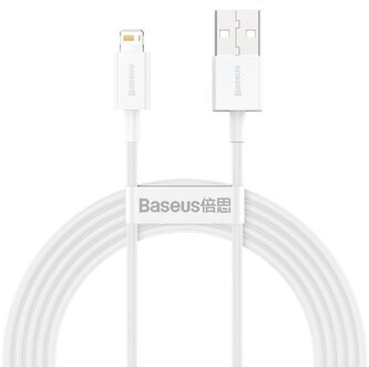 Baseus CALYS-C02 Superior Fast Charging Kabel Lightning 2.4A 2m White (Pošk. Balení)