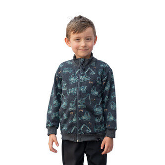 Mikina na zip Grafit Trucks; Barva: šedá; Velikost: 92