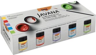 Sada barev na světlý textil JAVANA 5 x 50 ml - XXL, KREUL