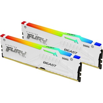 Kingston Fury Beast White RGB 32GB (2x16GB) DDR5 6000 CL36, AMD EXPO