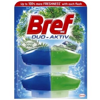 BREF DUO ACTIVE WC blok závěs Pínie - 2x náplň 50ml