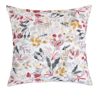 Polštářek LADA - Podzim šedá, růžová, béžová - 40x40 cm