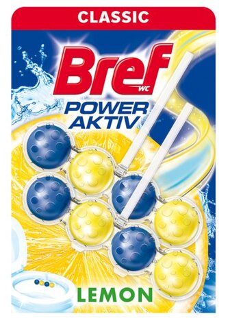 Bref Power Aktiv WC blok Lemon  2 x 50 g