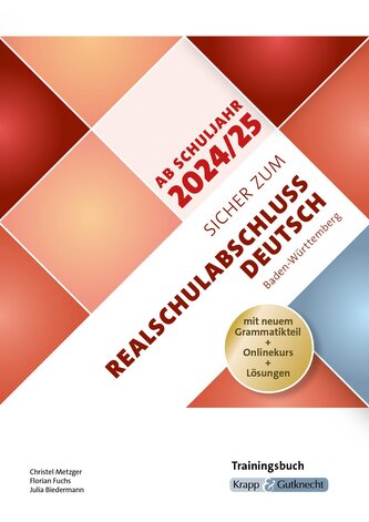 Sicher zum Realschulabschluss Deutsch Baden-Württemberg 2025 und 2026