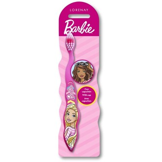 Barbie zubní kartáček s krytkou