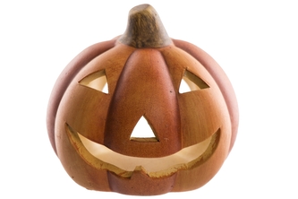 Keramická dýně na čajovou svíčku 10x10 cm