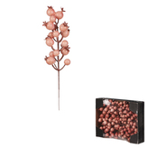 Jeřabiny na drátku, barva lososová, cena za krabičku (12 ks).