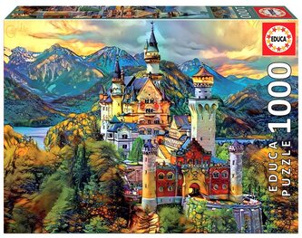 Puzzle 1000 Zamek Neuschwanstein, Niemcy G3 Puzzle 1000 Zamek Neuschwanstein, Niemcy G3
