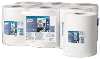 Ručníky v roli s vnitřním odvíjením Tork Plus, 2 vr., bílé, 125 m, 6 ks, M2