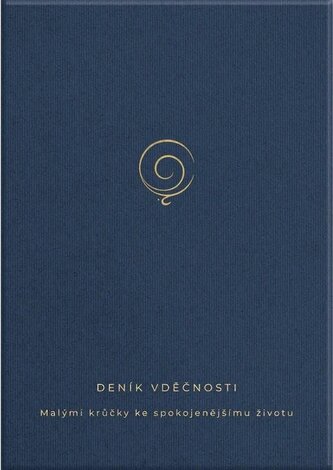 Deník vděčnosti - Malými krůčky ke spokojenějšímu životu (modrý)