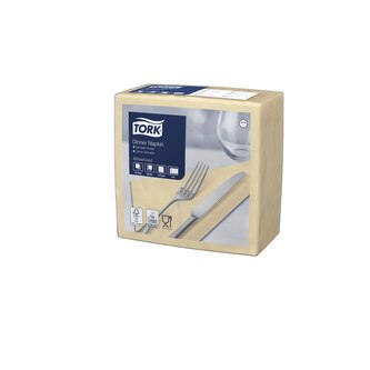 Ubrousky večeře Tork, slonová kost, 2 vr., sklad 1/4, 150 ks