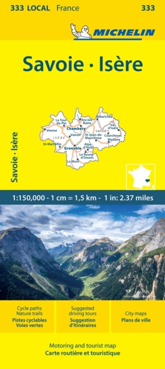 Isere  Savoie - Michelin Local Map 333