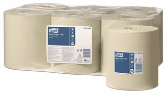 Ručníky v roli s vnitřním odvíjením Tork Basic, 1 vr., žluté, 300 m, 6 ks, M2