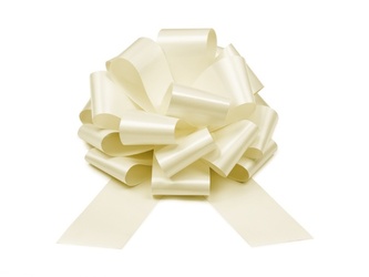 Stahovací stuha krémová - 30 cm